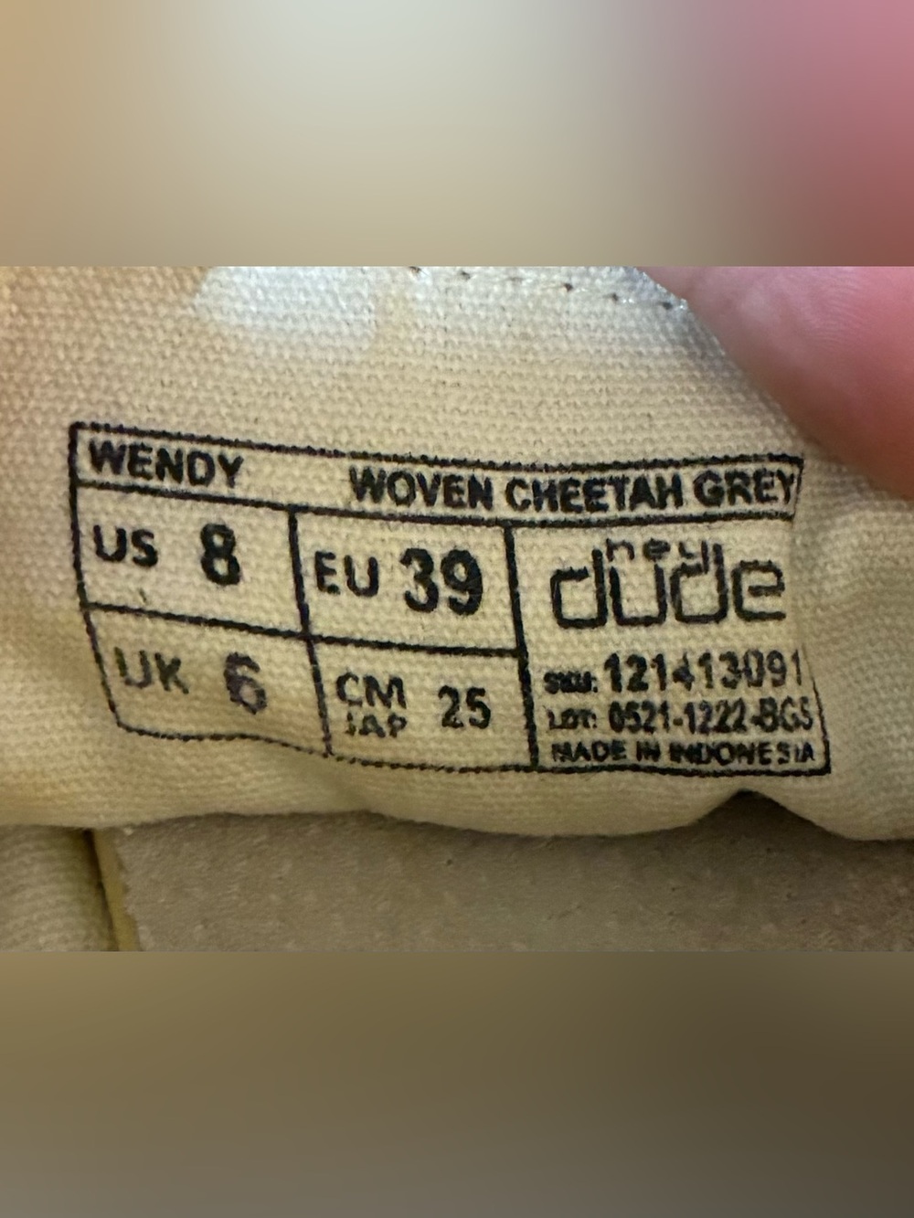 Hey Dude Wendy Woven Cheetah Grey Black Slip-On Sneakers Leopard Print Comfort 8 - Picture 7 of 8